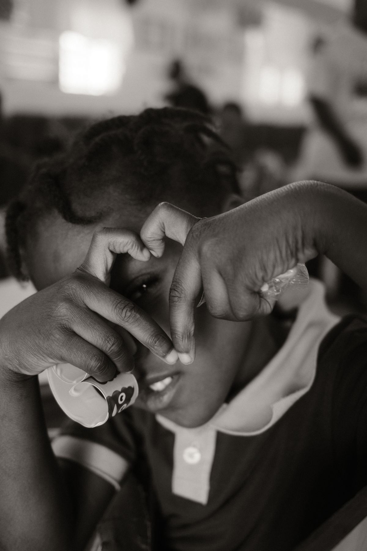 Hands, black and white